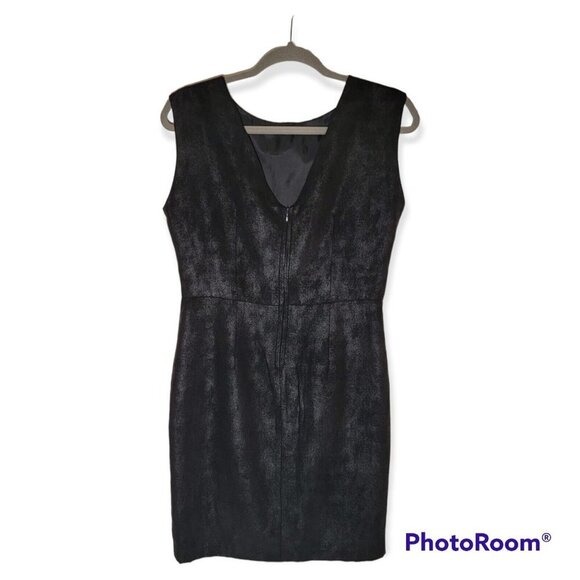 DKNY Jeans Metallic Black Sleeveless Dress Size M - Picture 2 of 4